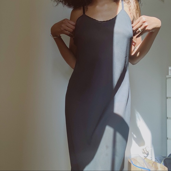 Classic Black Slip Dress - Picture 2 of 4